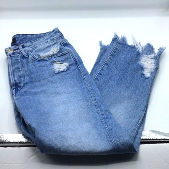 3x1 Higher Ground Crop Boyfriend Jeans in Dover Size 24 - Picture 10 of 13